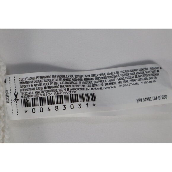 Forever 21 Crochet Knit White Cami Top‎ with Scalloped Hem & Adjustable Straps L - Picture 8 of 10